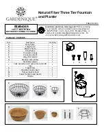 GARDENIQUE DCIPF3 Assembly Instruction Manual предпросмотр