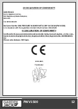 Preview for 14 page of GARDENJACK PWV1500 Safety And Operating Manual