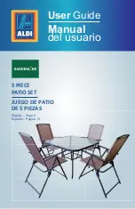 Gardenline 5 PIECE PATIO SET User Manual предпросмотр