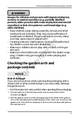 Preview for 9 page of Gardenline 94137 Assembly Instructions Manual