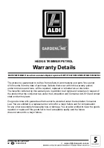 Предварительный просмотр 28 страницы Gardenline ALDI HTH250 User Manual