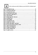 Предварительный просмотр 11 страницы Gardenline DF-003 Assembly Instructions Manual