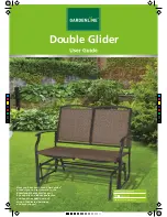 Gardenline DOUBLE GLIDER User Manual preview