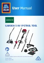 Preview for 1 page of Gardenline Garden 5 in 1 Petrol Tool User Manual