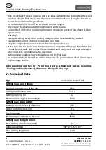 Preview for 22 page of Gardenline Garden 5 in 1 Petrol Tool User Manual