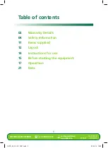 Preview for 3 page of Gardenline GLCS 85 E User Manual