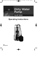 Gardenline GLSP1002 Operating Instructions Manual preview