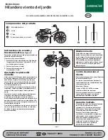 Предварительный просмотр 2 страницы Gardenline JS-C074 Instructions