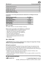 Preview for 28 page of Gardenline MFH3300-4P User Manual