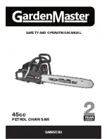 GardenMaster GM45CS3 Safety And Operating Manual preview