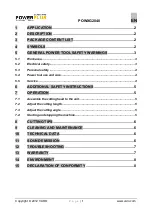 Preview for 1 page of Gardenpro POWERPLUS POWXG2040 Manual