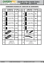 Preview for 3 page of Gardenpro Tidymaster J23231TK Assembly & Instruction Manual