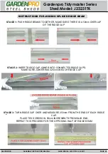 Preview for 8 page of Gardenpro Tidymaster J23231TK Assembly & Instruction Manual