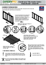 Preview for 12 page of Gardenpro Tidymaster J23231TK Assembly & Instruction Manual