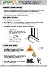 Preview for 2 page of Gardenpro Tidymaster Series Assembly & Instruction Manual