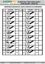 Preview for 4 page of Gardenpro Tidymaster Series Assembly & Instruction Manual