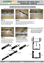 Preview for 6 page of Gardenpro Tidymaster Series Assembly & Instruction Manual