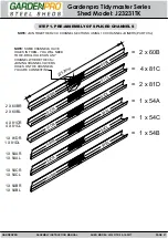 Preview for 7 page of Gardenpro Tidymaster Series Assembly & Instruction Manual