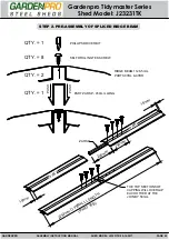 Preview for 9 page of Gardenpro Tidymaster Series Assembly & Instruction Manual