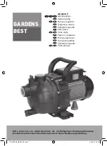 Preview for 1 page of Gardens Best GB 600 GP Operating Instructions Manual