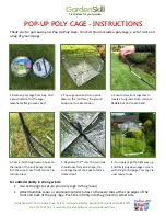 GardenSkill POP-UP POLY CAGE Series Instructions preview