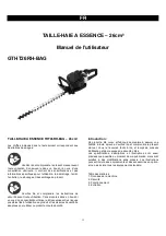 Предварительный просмотр 11 страницы GARDEO PRO GTHT26RH-BAG Original Instructions Manual