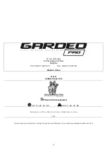 Предварительный просмотр 53 страницы GARDEO PRO GTHT26RH-BAG Original Instructions Manual