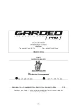 Preview for 46 page of GARDEO PRO GTRE2441SO Original Instructions Manual