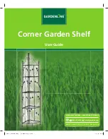 Garderline Corner Garden Shelf User Manual предпросмотр