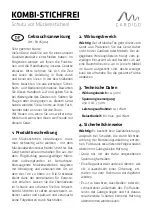 Preview for 1 page of Gardigo 76304 Instructions For Use Manual