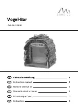 Gardigo Vogel-Bar Instruction Manual preview