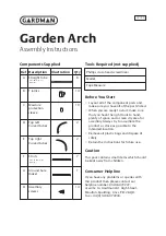 Preview for 1 page of Gardman 07720 Assembly Instructions