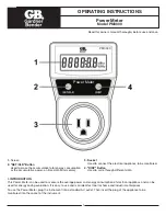 Gardner Bender PM3000 Operating Instructions preview