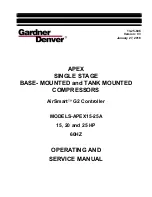 Gardner Denver AirSmart G2 Operating And Service Manual предпросмотр