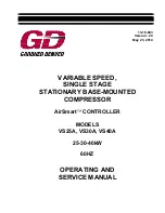 Gardner Denver AirSmart VS25A Operating And Service Manual preview