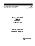 Gardner Denver AUTO SENTRY RS2000 Operating And Service Manual preview