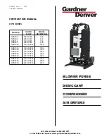 Gardner Denver DPB Series Instruction Manual preview