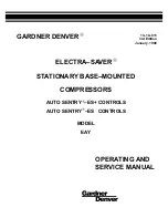 Gardner Denver ELECTRA-SAVER EAY Operating And Service Manual предпросмотр