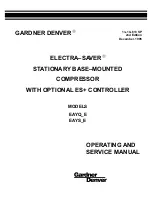 Preview for 1 page of Gardner Denver ELECTRA-SAVER EAYQ E Operating And Service Manual