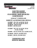 Gardner Denver ELECTRA-SAVER Operating And Service Manual preview