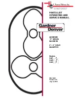 Gardner Denver GAF P Series Operating And Service Manual предпросмотр