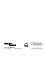 Предварительный просмотр 34 страницы Gardner Denver GD-250 Operating And Service Manual