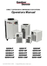 Preview for 1 page of Gardner Denver GDD100F Operator'S Manual