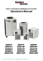 Preview for 1 page of Gardner Denver GDD4F Operator'S Manual