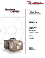 Gardner Denver HELIFLOW HYCL BA Parts List Operating And Service Manual preview