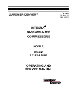 Gardner Denver INTEGRA EFA99F Operating And Service Manual preview