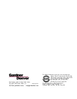 Предварительный просмотр 71 страницы Gardner Denver INTEGRA EFA99F Operating And Service Manual