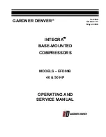 Предварительный просмотр 1 страницы Gardner Denver INTEGRA EFD99B Operating And Service Manual