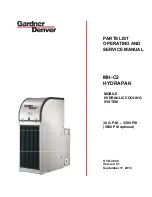 Gardner Denver MH-C2 HYDRAPAK Parts List Operating And Service Manual preview