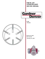 Gardner Denver Wittig RFW 150 DV Operating And Service Manual preview